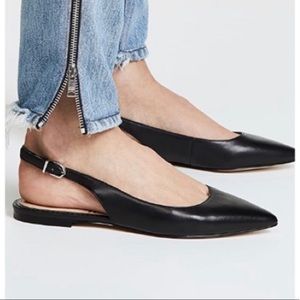 Sam Edelman Black Leather Slingback Sandal